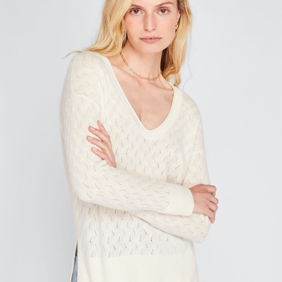 Club Monaco Sweaters - CLUB MONACO 100% Cashmere Pullover in Ecru (Cream), Size Large